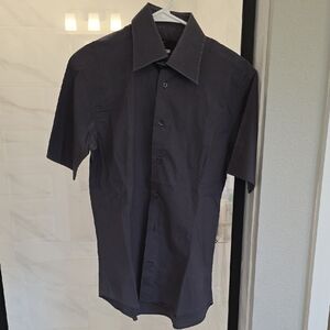 Men's Charcoal Button Down Shirt Size 38 -15 1/12